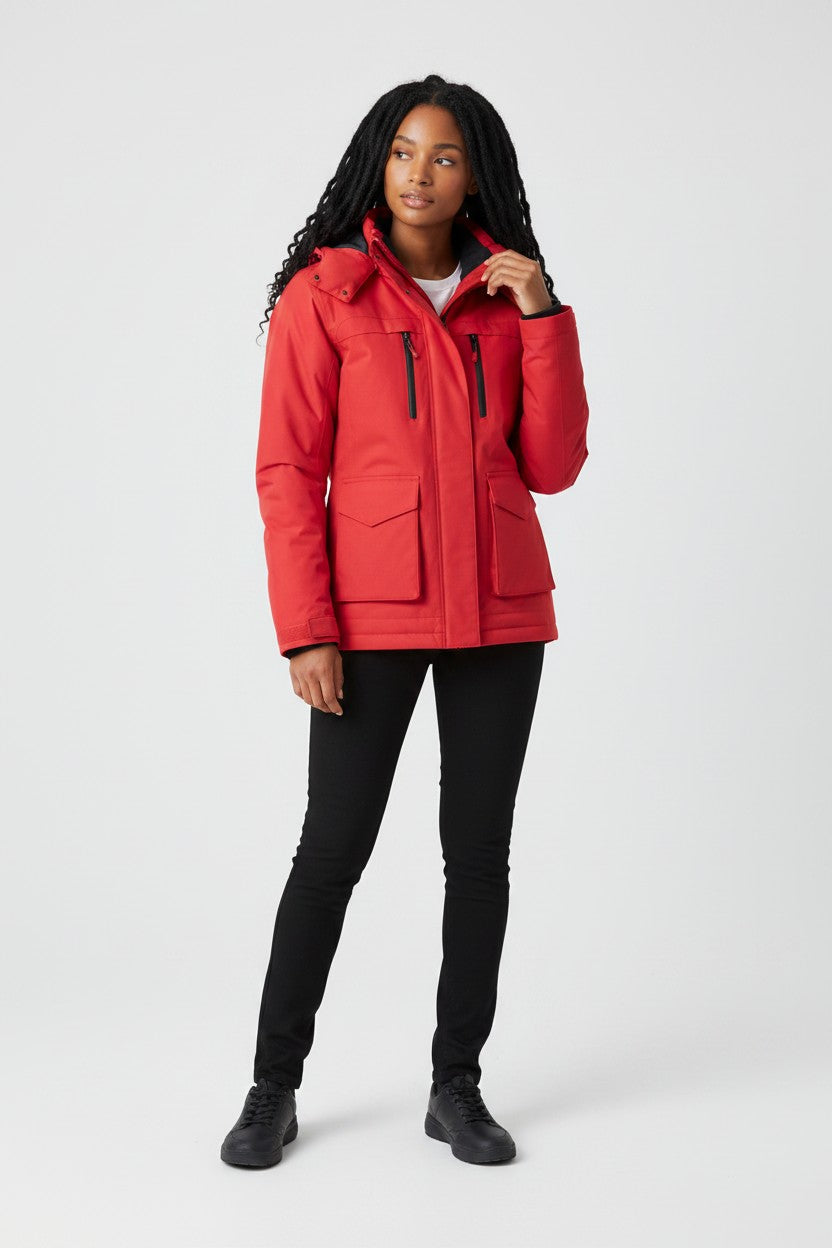 Ella | Women's Heated Puffer Jacket with USB Power & Hood