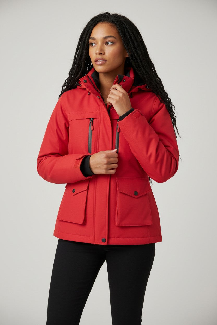 Ella | Women's Heated Puffer Jacket with USB Power & Hood