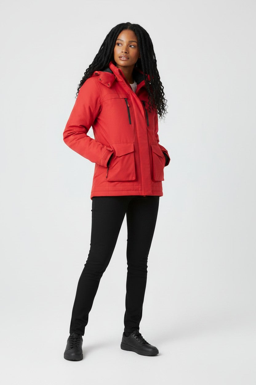 Ella | Women's Heated Puffer Jacket with USB Power & Hood