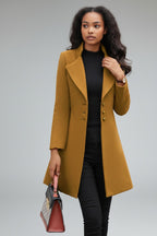 Lottie | Elegant Tailored Wool Blend Longline Coat for Women