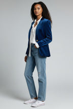 Clara | Fitted Velvet Blazer for Women