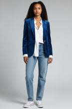 Clara | Fitted Velvet Blazer for Women