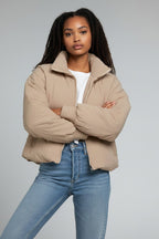 Camilla | Women's Cropped Quilted Puffer Jacket with Zip